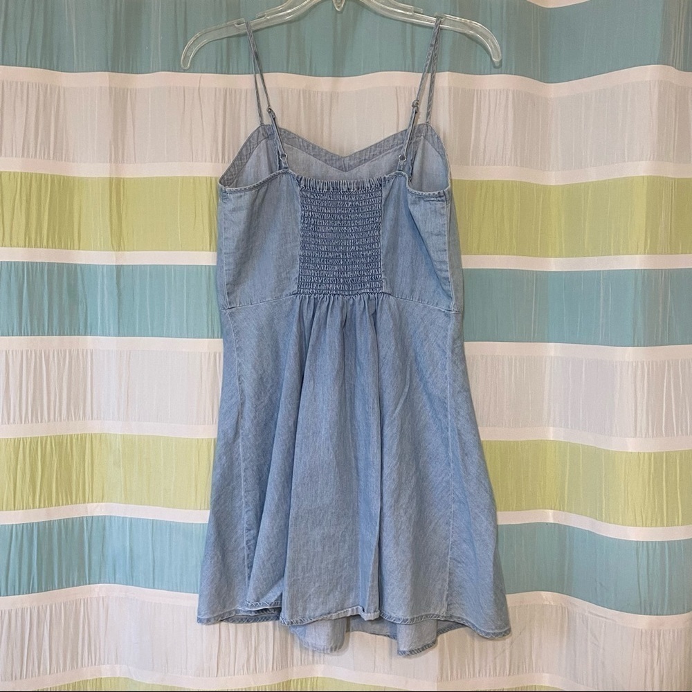 Cotton On Chambray Spaghetti Strap Dress Sz XS - Picture 7 of 8